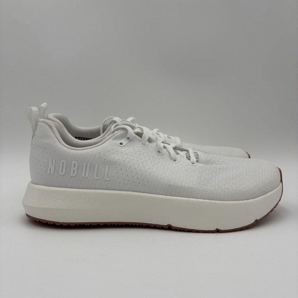 NOBULL Drive 2 Ripstop Shoes Mens Size 14 White Sneakers Gym Training Athletic